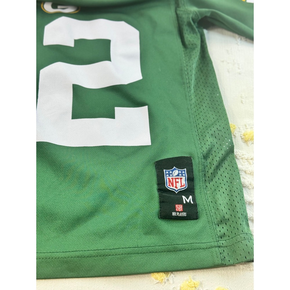 NFL Team Apparel Green Bay Packers Aaron Rodgers 12 Youth Jersey Green M 7/8 - Picture 5 of 7